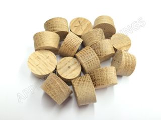 20mm American White Oak Tapered Wooden Plugs 100pcs