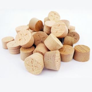 14mm Cedar Cross Grain Tapered Wooden Plugs