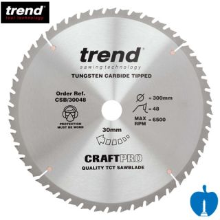 300mm Diameter 48 Tooth Trend Rip Cut / Table Saw Blade With 30mm Bore CSB/30048