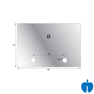 1 Pair 54mm x 78mm Whitehill Type D HSS Blank Profile Limiters 002H00020