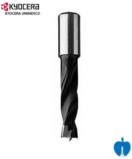 15mm Diameter x 70mm Overall Length 2 Flute Lip & Spur Dowel Drill Bit R/H Kyocera Unimerco