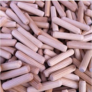 6 x 30mm Hardwood Fluted Jointing Dowel Pins