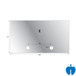 1 Pair 54mm x 98mm Whitehill Type E HSS Blank Profile Limiters 002H00024