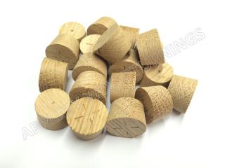 20mm European Oak Cross Grain Tapered Wooden Plugs 100pcs