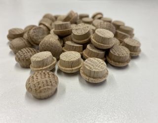 1/2 Inch Oak Button Head Mushroom Screw Cover Plugs 100pcs