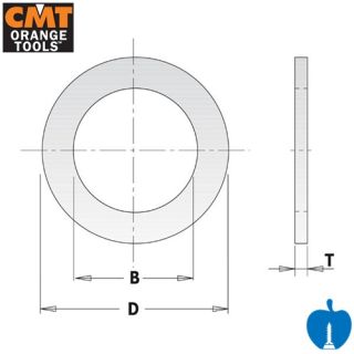 Saw Blade Bore Reducing Bush 30mm - 15.87mm CMT 299.211.00