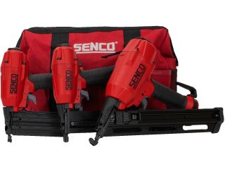 Senco 3-in-1 Pneumatic Air Nailer & Stapler Triple Set in Carry Bag