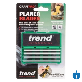 Trend Craft Pro Planer blade set 82mm x 5.5mm x 1.1mm 10pieces - 5Pairs