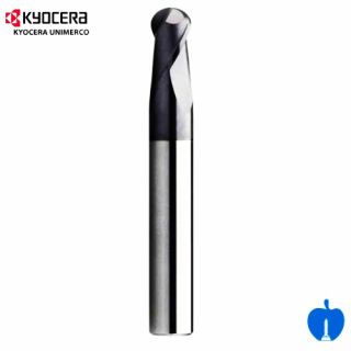 Kyocera 12mm dia x 25mm Cut Round Ball Nose Spiral Router 2 Flute UP-Cut R/H H923.1200