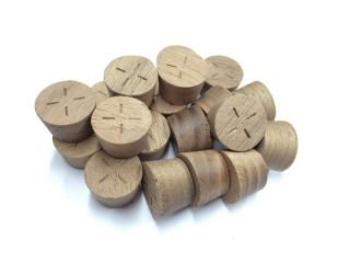 21mm American Black Walnut Tapered Wooden Plugs 100pcs