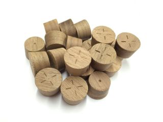 16mm American Black Walnut Cross Grain Tapered Wooden Plugs