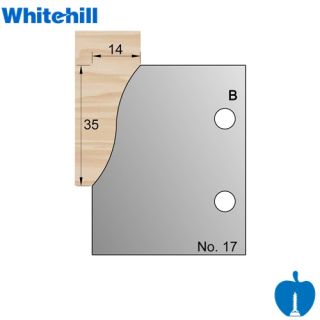 Whitehill 35mm x 14mm Skirting Profile Knives No. 017 003H00017