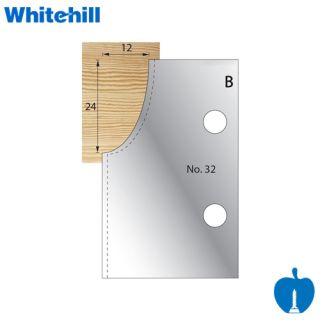 Whitehill 24mm x 12mm Ovolo Profile Knives No.032