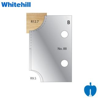 Whitehill R12.7 & R9.5 Ovolo Profile Knives No.88 