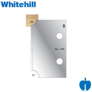 Whitehill R5 & R7 Cockbead Profile Knives No.199 - 003H00199